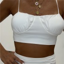 completo con top imbottito e gonna arricciata sul retro upped